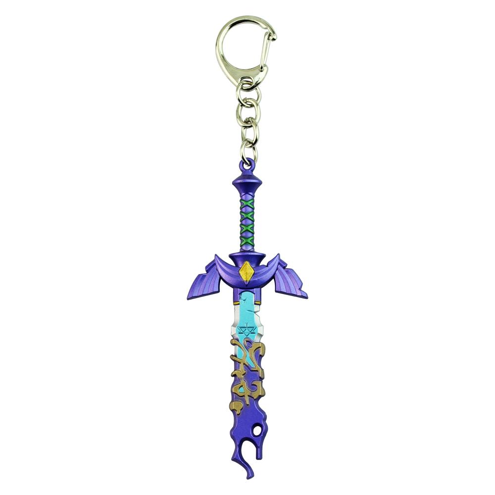 The Legend of Zeldas Pendant Keyring for Men Women Vintage Triforce Triangle Amulet Key Chain Cosplay Party Jewelry Gifts