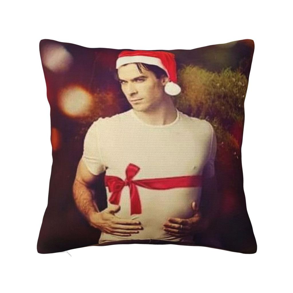 Warm Home Damon Salvatoredecoration Pillowcase Merch Pillow Cover Zipper Multiple Sizes