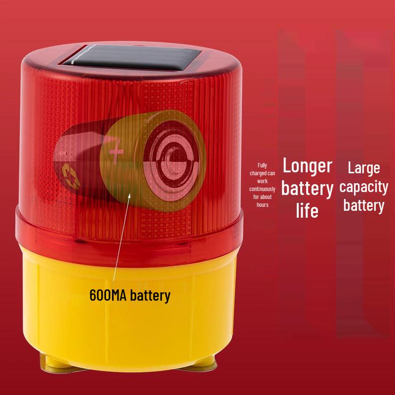 

Newcomer Discount: Solar Strobe Safety Light - Outdoor Warning & Obstacle Signal Solar Magnetic Type (Red)