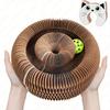 Cat Toy Scratch Board, Accordion with Ball, Magic Organ Cat Scratch Board, Foldable Design, Relieve Anxiety and Protect The Furniture