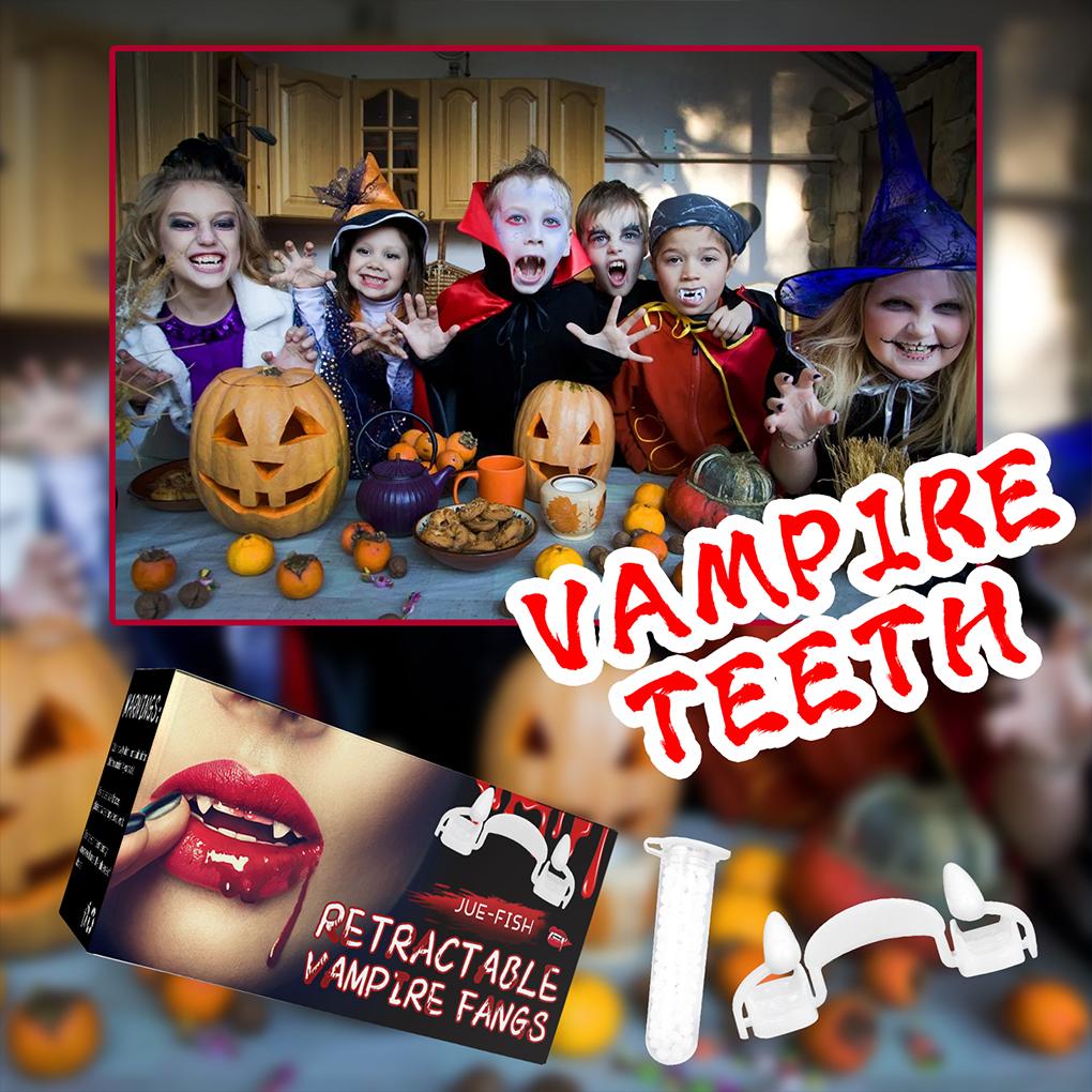 Halloween Teeth Theme Party Cosplay Retractable Lower ulation Tooth Plastic Girls Decoration Mouth Brace Night Costume