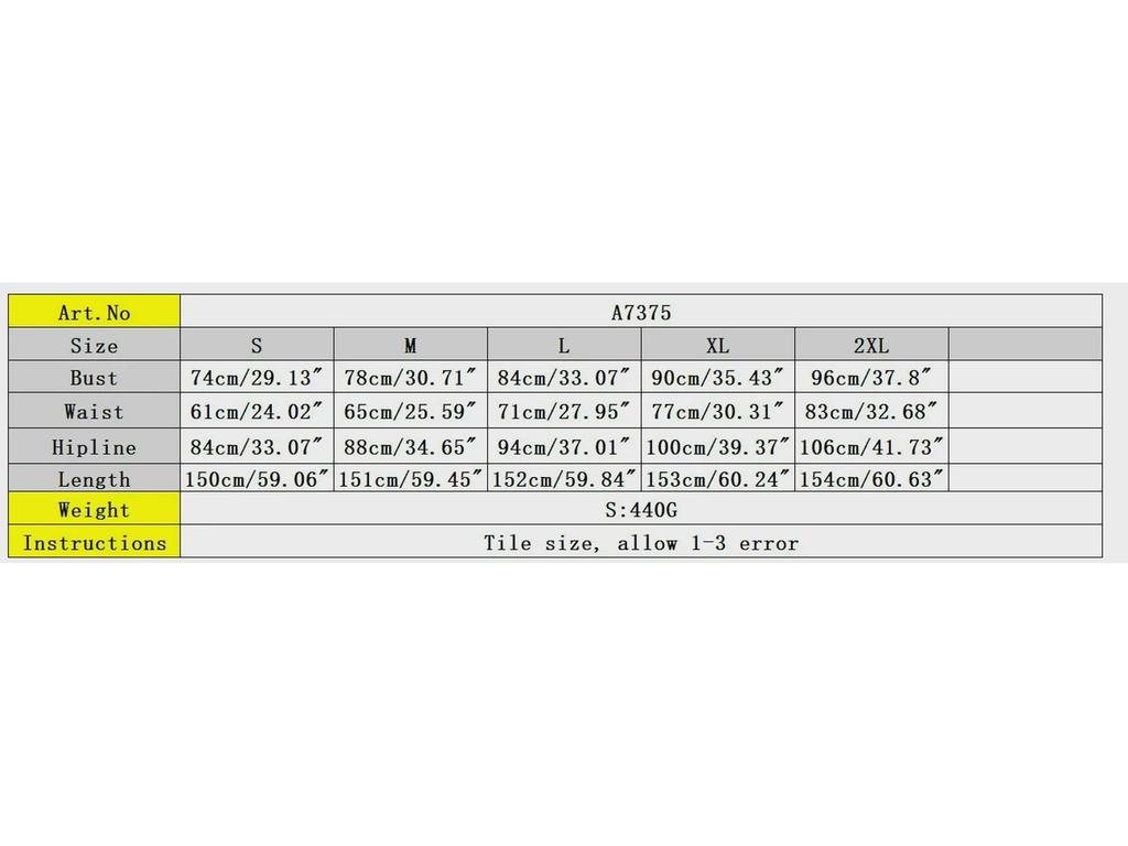 A7375 Popular European & American Style Sexy Dress