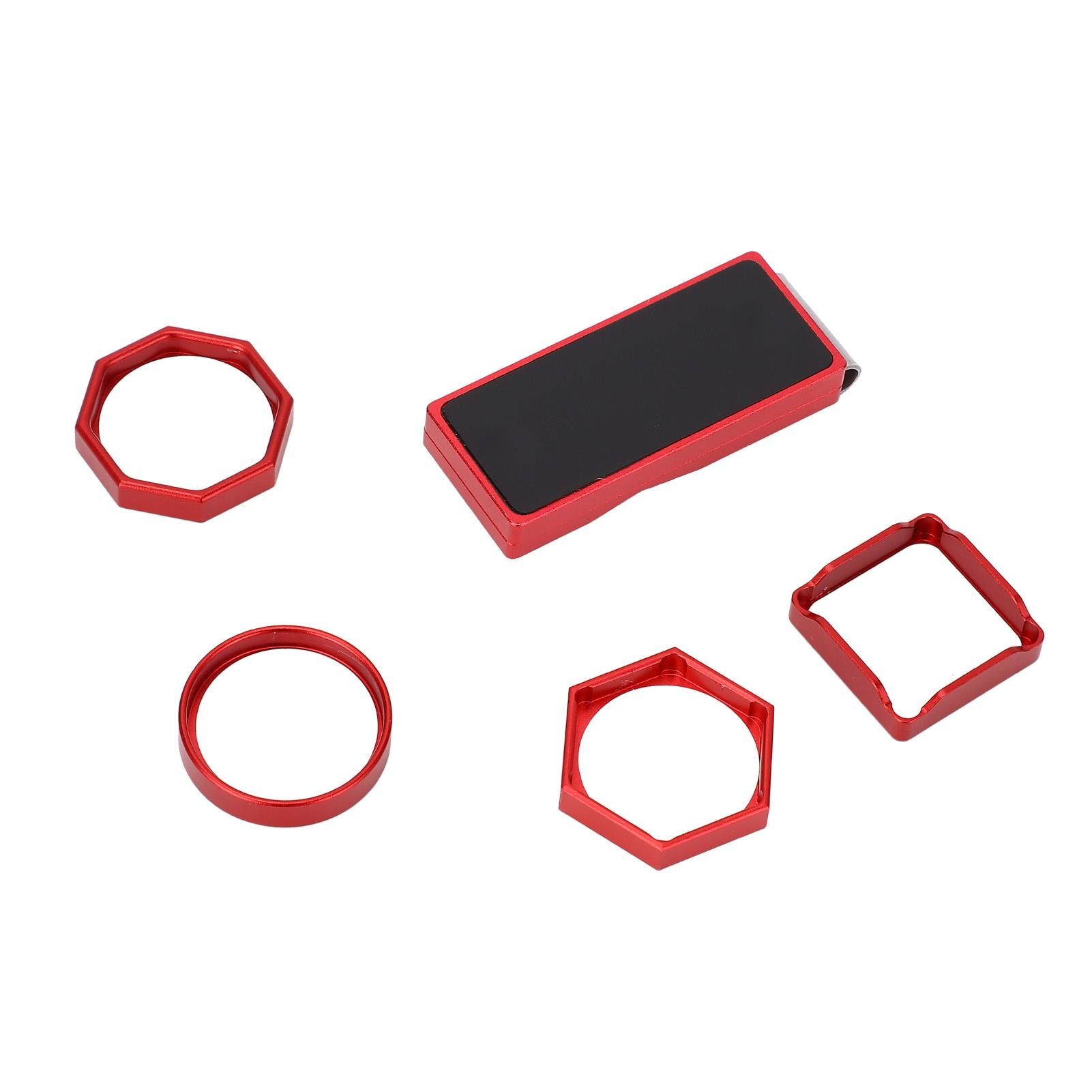 

4шт магнитный бильярдный кий мел коробка с зажимом мини портативный бильярдный мел футляр шестиугольный восьмиугольный красный