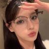 Business Half-frame Glasses Large Frame High-end Feeling Super Light Myopia Can Match The Eye  Myopia  Glasses Frame 20550