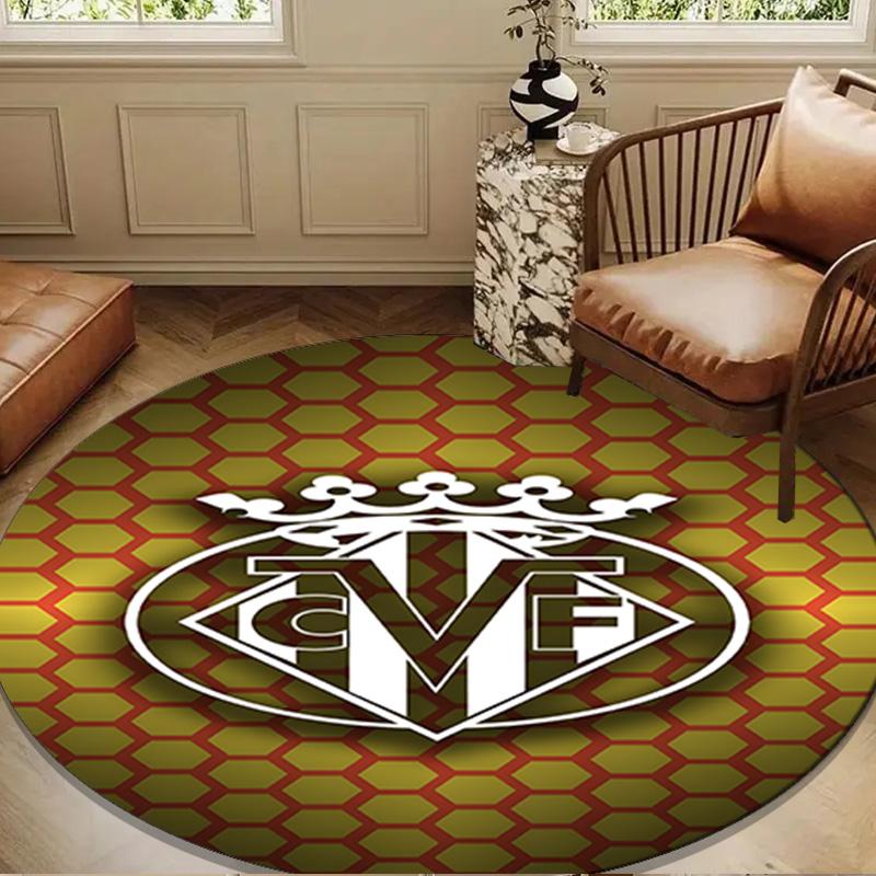CF Football Emblem Round Mat Home Decor, Chair Rug For livingroom,Bedroom, Doormat Home Decor Birthday Gift Christmas Gifts