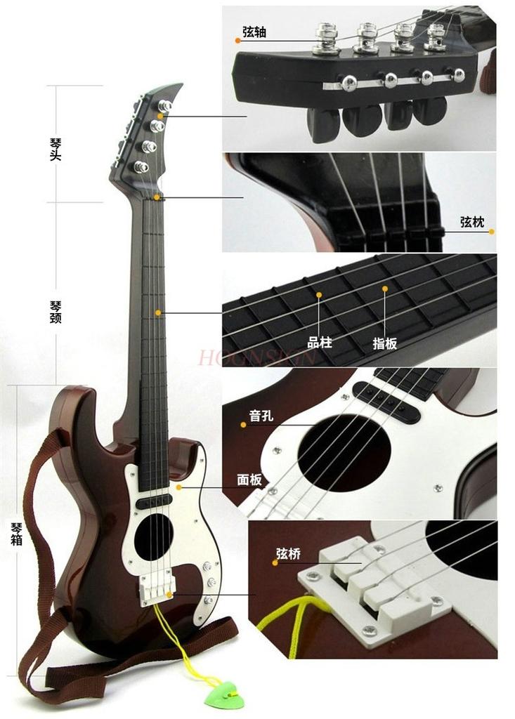 Simulated Oversized Children'S Musical Instrument Guitar Bass Toy Super Good Pitch 0.48 True Play