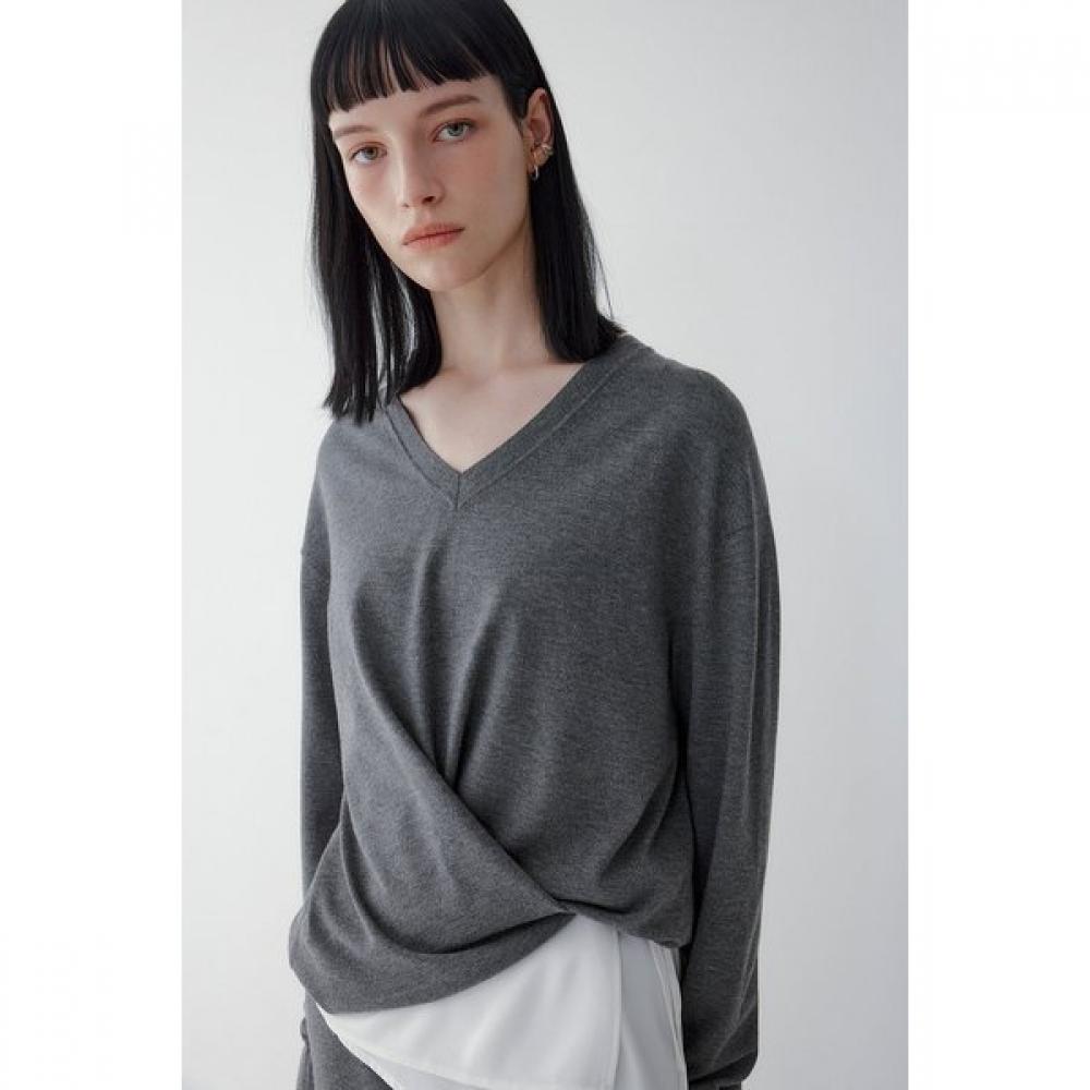 Vov Front Wrap Detail Knit Pullover 7155450004