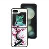 Cherry Blossom Tree Shockproof Case For Samsung Galaxy Z Flip 7 5 4 3 Z Flip 6 5G Black Hard ZFlip3 Zflip4 Zflip5 Phone Fundas