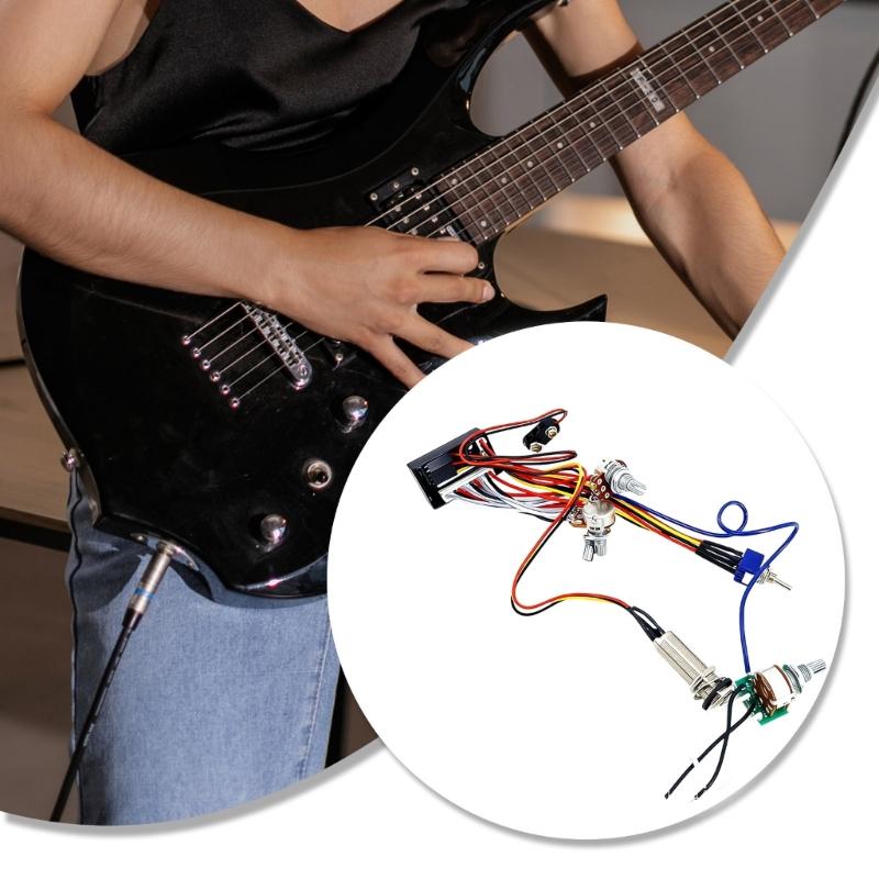 Multifunctional Plastic Amplifier Wiring Control Plate Wiring Suitable for Electric Guitar and Bass with Noise Reduction
