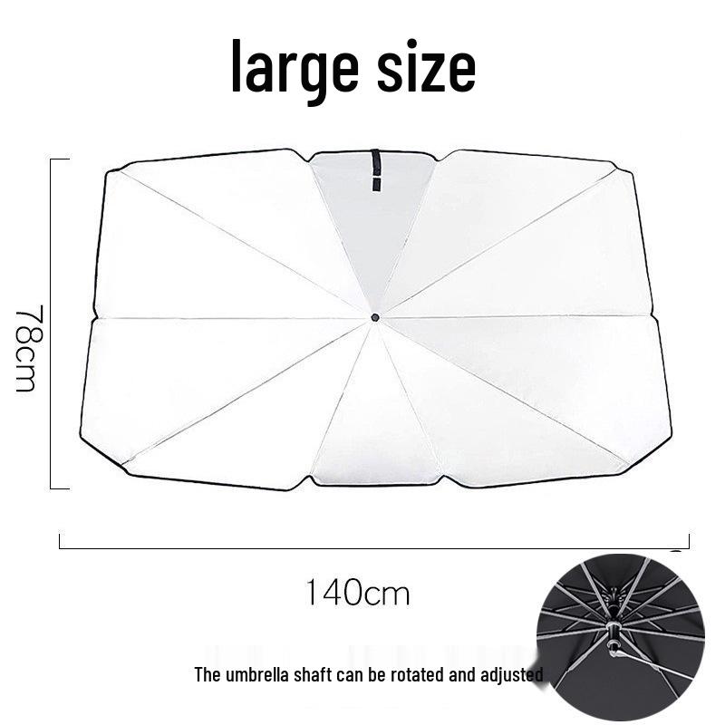Car Umbrella Sunshade: Heat-Insulating Windshield Shield & Curtain