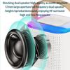 Y1 Wireless Dual Microphones Karaoke Machine KTV DSP System Bluetooth 5.3 PA Speaker HIFI Stereo Surround RGB Colorful LED Lights