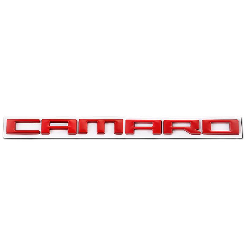 3D CAMARO Letter Auto Stickers Achterklep Embleem Badge Voor Chevrolet Camaro Equinox Traverse Montana Silverado TrailBlazer Suburban
