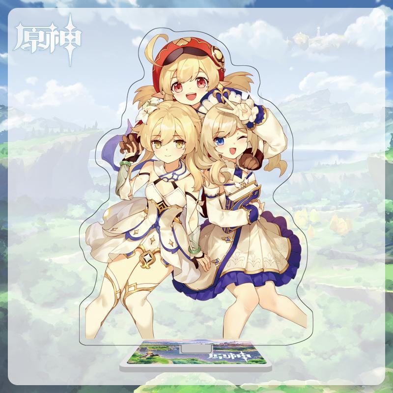 16cm Height Acrylic Large Stand-up Display Featuring Characters From Mondstadt and Liyue In Genshin