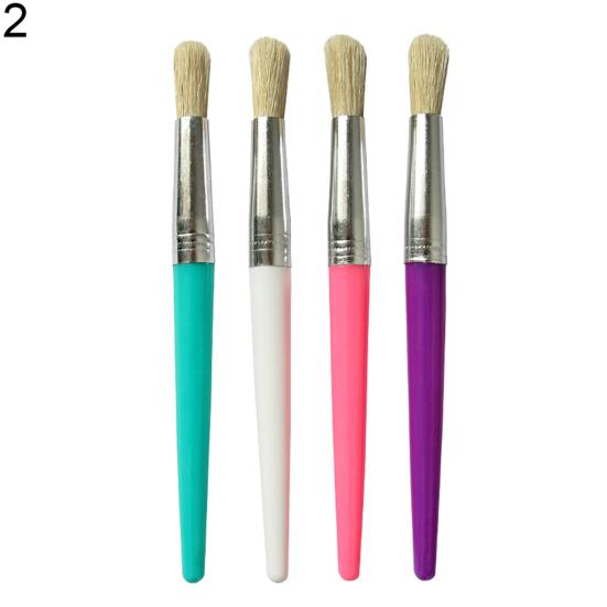 4 bucăți/set copii perie pentru vopsea pentru păr, ulei, perii acrilice pentru pictura, consumabile