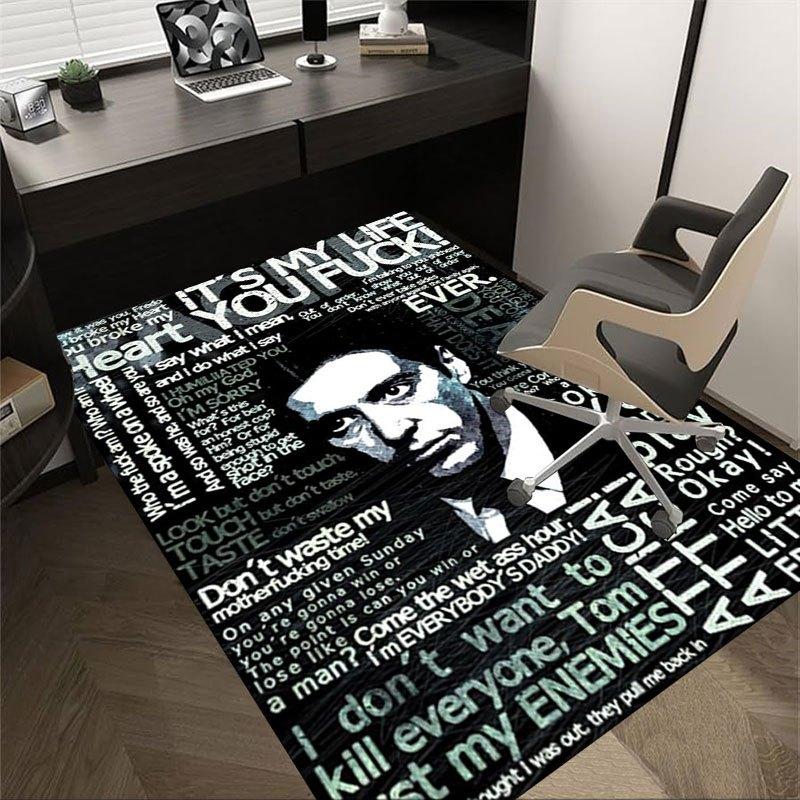 

1 шт. Килимок для офісного крісла Scarface, м який, зручний, для будь-якої пори року, ідеально підходить для дому, спальні або офісу, ідеальний подарунок для 60cm by 90cm
