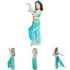 Enchanting Aladdin Princess Jasmine Cosplay Dress Set For Adults And Girls