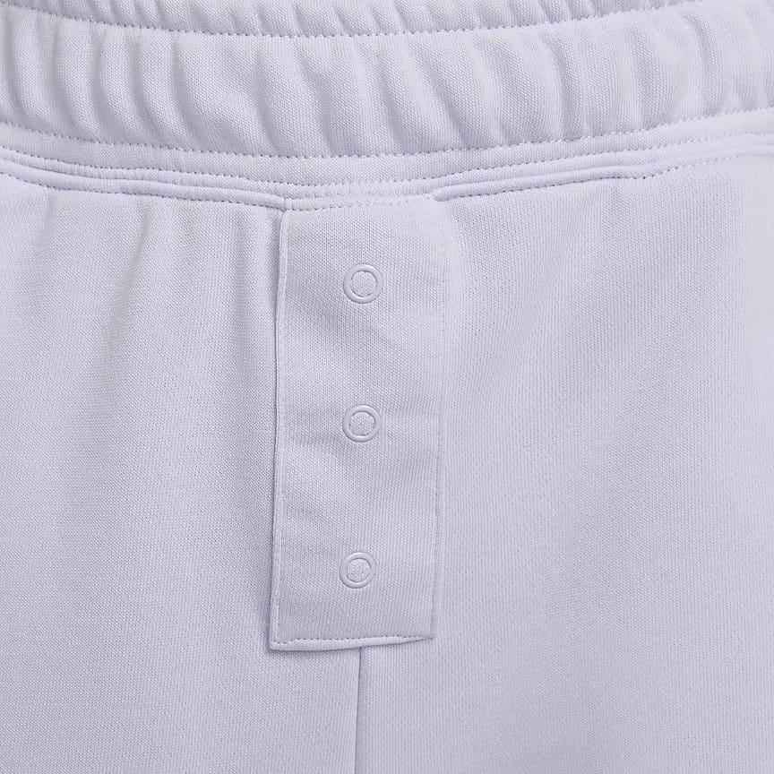 Nike Knitted Sweatpants Women's Light Purple Moderate Wide Leg Pants DV7845-536