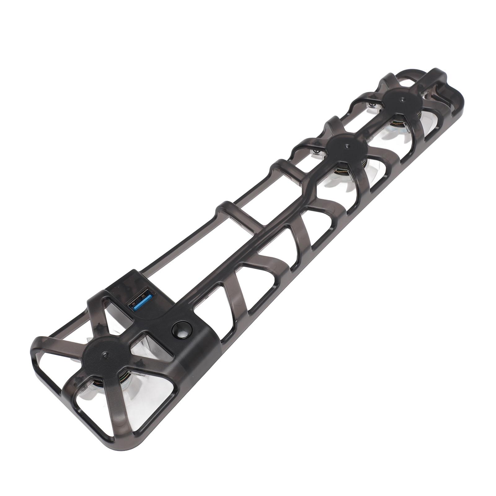 

RGB-вентилятор охлаждения для PS5 Slim, эффективное охлаждение, простая установка, замена, охлаждение игровой консоли чёрный