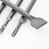 4Pcs Round Shank Hammer Drill Bit Groove Gouge Rotary Hammer Gouge Set  Structure Drilling