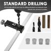A27F-Hole Drill Jig For 2030 40 60 90 European Standard Aluminum Profile Drilling Guide Woodworking Tools