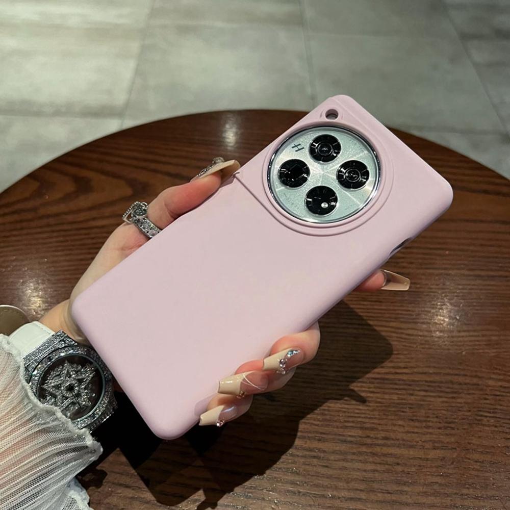 For OnePlus 12 5G Case Skin-Friendly Liquid Silicone+PC Phone Cover