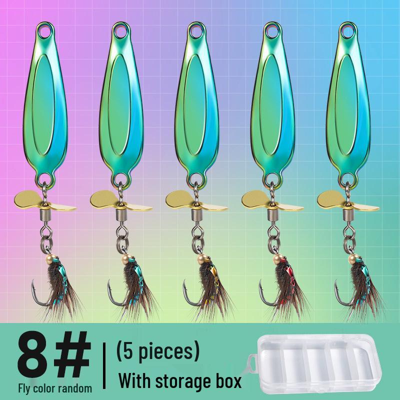 Micro Sequins Casting Iron Fly Fishing Hook Set for Minnows, White Stripes, Crucian Carp, and Freshwater Fish Lures