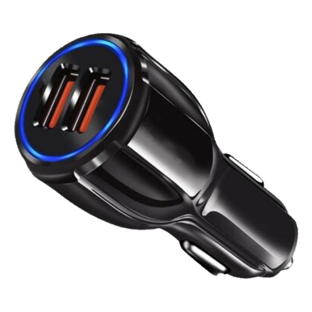Autoladegerät Adapter Dual-USB QC3.0 Schnellladung Intelligent Universal 12V‑24V für Handy Tablet