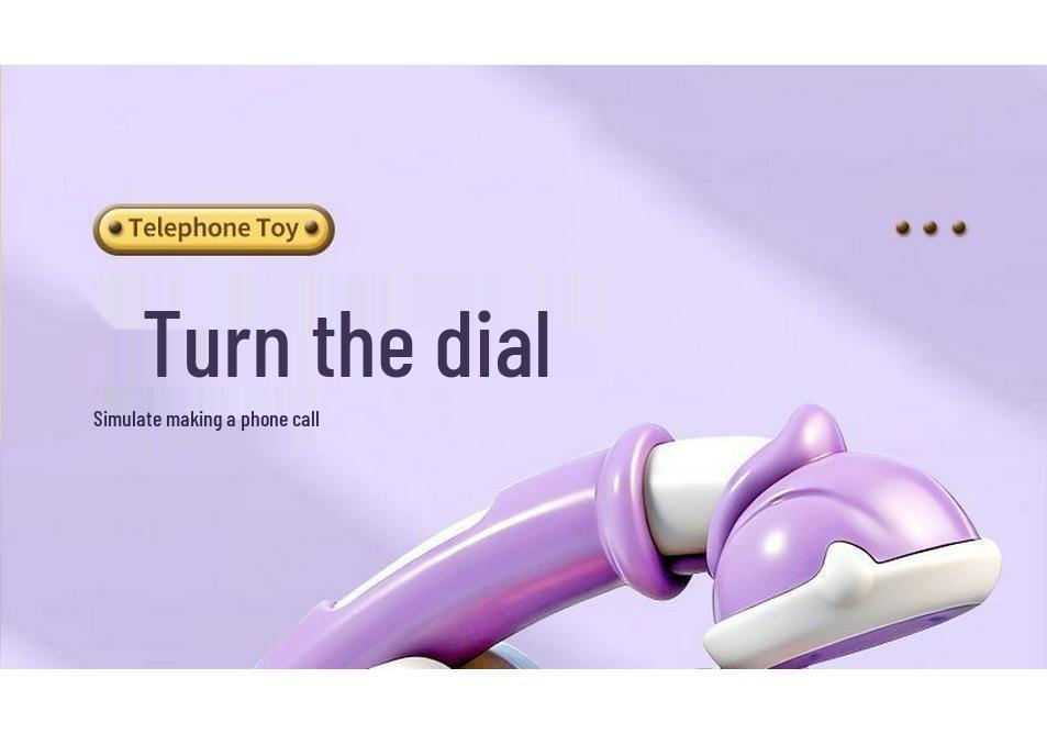 Retro Princess Toy Telephone: Ringing Sound, Educational Play for Early Childhood.