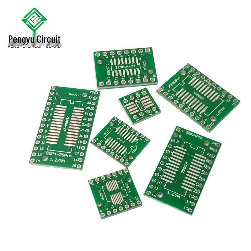 SOP/SSOP/TSSOP Test Adapter Board: 8, 14, 16, 20, 24, 28, 56-Pin PCB