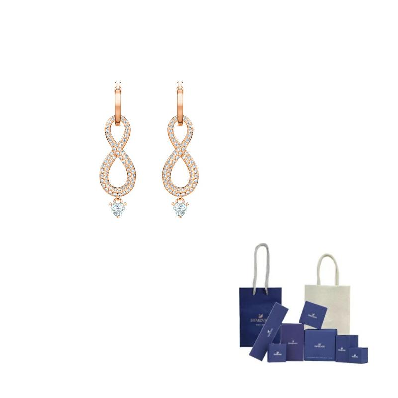 Swarovski Bezgalības Auskari Sieviešu Original Brand