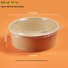 Disposable Kraft Paper Takeaway Bowls with Lids