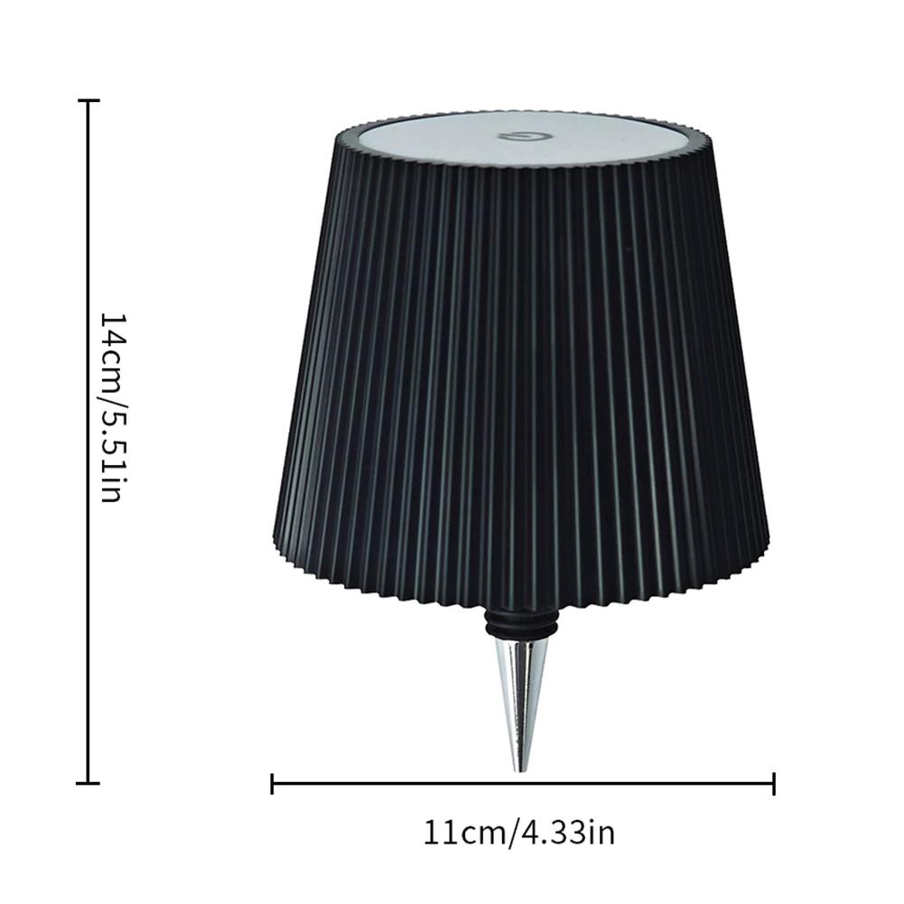 Wireless Wine Bottle Lamp Touch Control Table Lamp 3 Colors Dimming LED Bottle Light For Bar Cafe Wine Bottle Light Party Decor