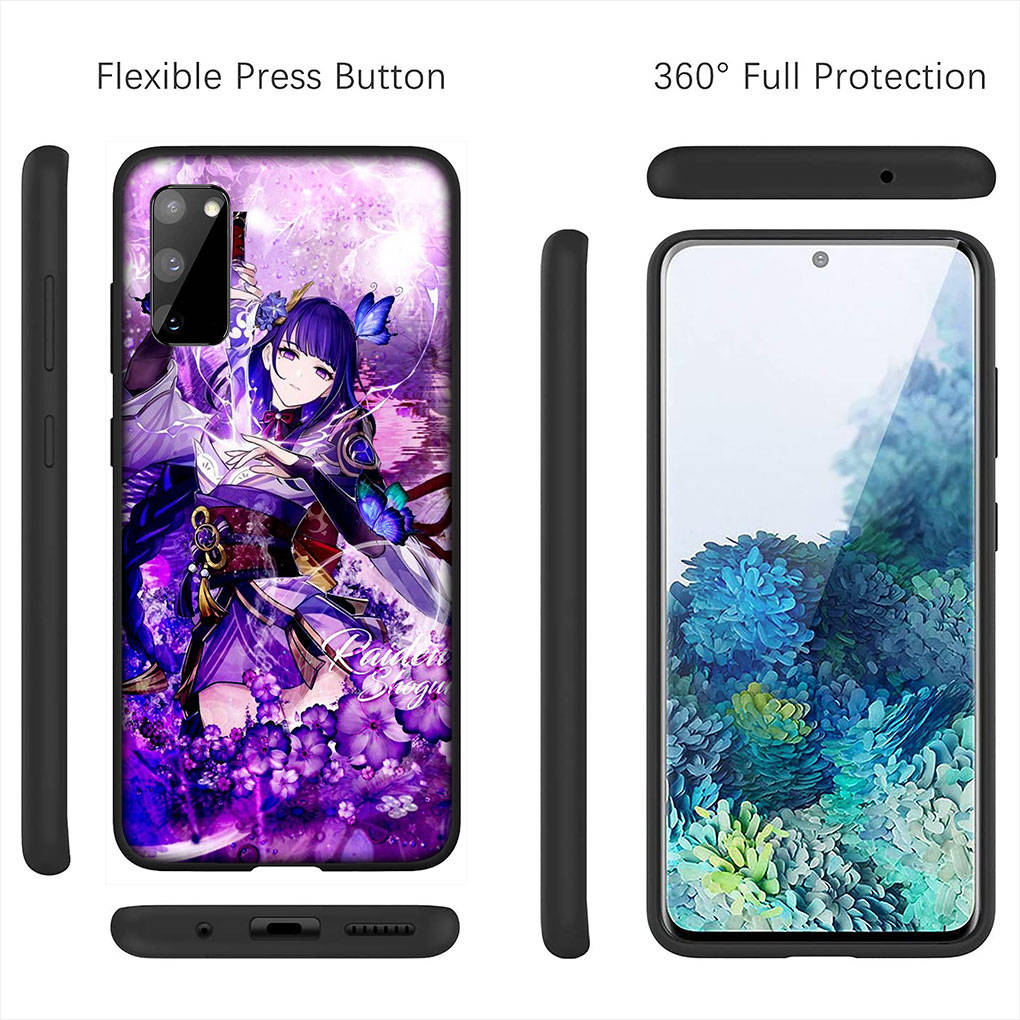 For Samsung Galaxy S24 S23 iPhone 16 15 14 Xiaomi Redmi Note 13 12 11 10 Plus 9 Pro Max X XR Phone Case Genshin Impact Baal Raiden Shogun OPPO Huawei