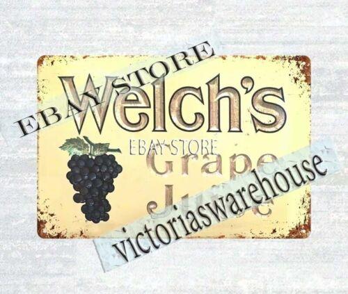 Welchaposs Grape Juice retro advertisements metal tin sign tin advertising signsAluminum 20x30cm(7.8x11.8inch)