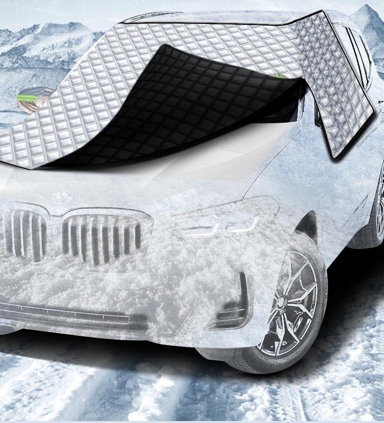 Enlarged Windshield Snow & Sun Shield: Anti-Freeze, Thickened Winter Cover