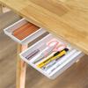Space Saving Adhesive Mounted Organizers Drawer Under Table Surfaces For Mess Release Workspaces