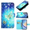 For Samsung Galaxy A35 5G Leather Case 3D Pattern Printing Wallet Stand Mobile Cover with Strap