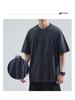 Men's Summer 3D Embossed Casual Loose-Fit Cotton T-Shirt, Plus Size, Trendy Brand, Short Sleeve