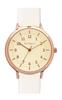 [Follow] Tea Spoon Watch, Matte Color Dial, Sweatproof Strap, H01020S-1, WH, Women's, White