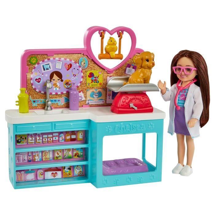Barbie - Clinique Vétérinaire Chelsea - Poupée - 3 ans et +