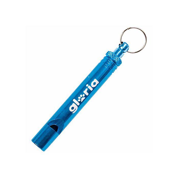 Sifflet d'entraînement en aluminium - Gloria - 6 cm - Bleu - Solide et durable - Facilite la communication