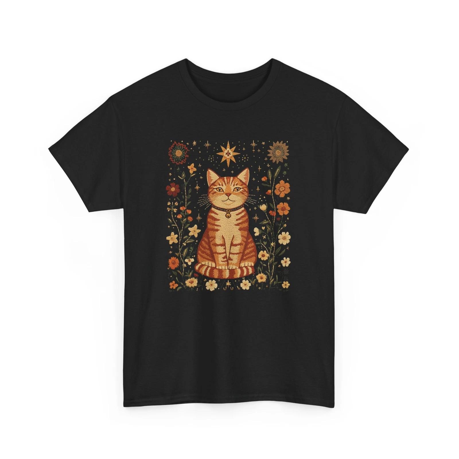 

Cat Lover Graphic Tee – Cute & Funny Cat Print T-Shirt for Men & Women S