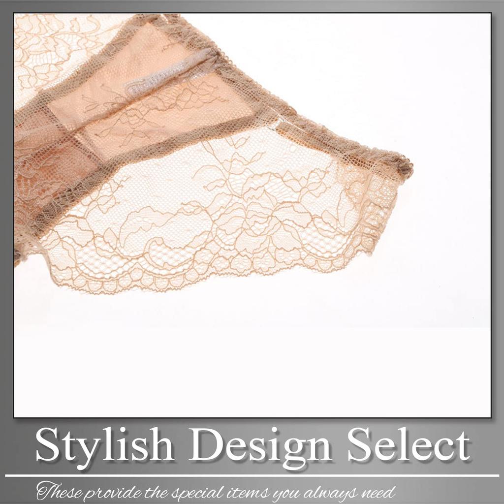 TVS05S138 [Buzz Selection] Underwear, Shorts, 5-piece Set, Lingerie, Lace, See-through, Sexy, Women's, (P Set)