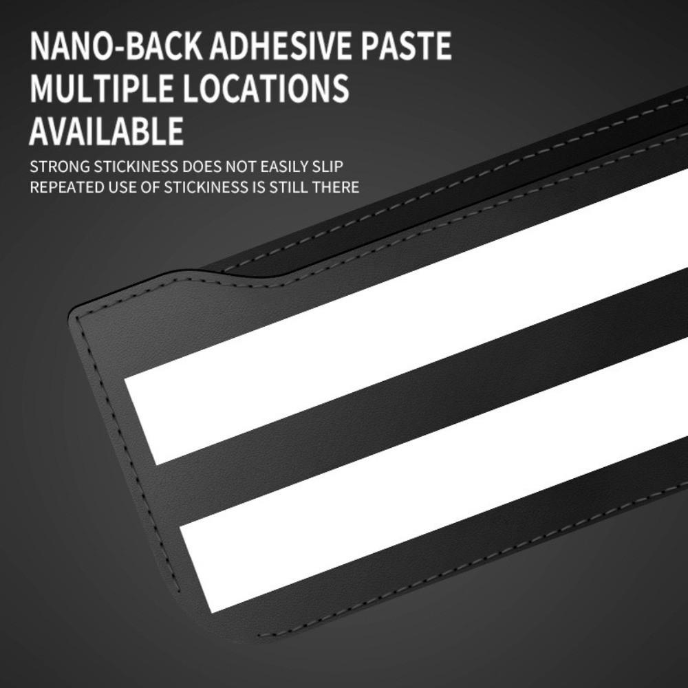 Self Adhesive Car Storage Pocket Multi-Compartments Auto Seat Side Organizer  Door Panel