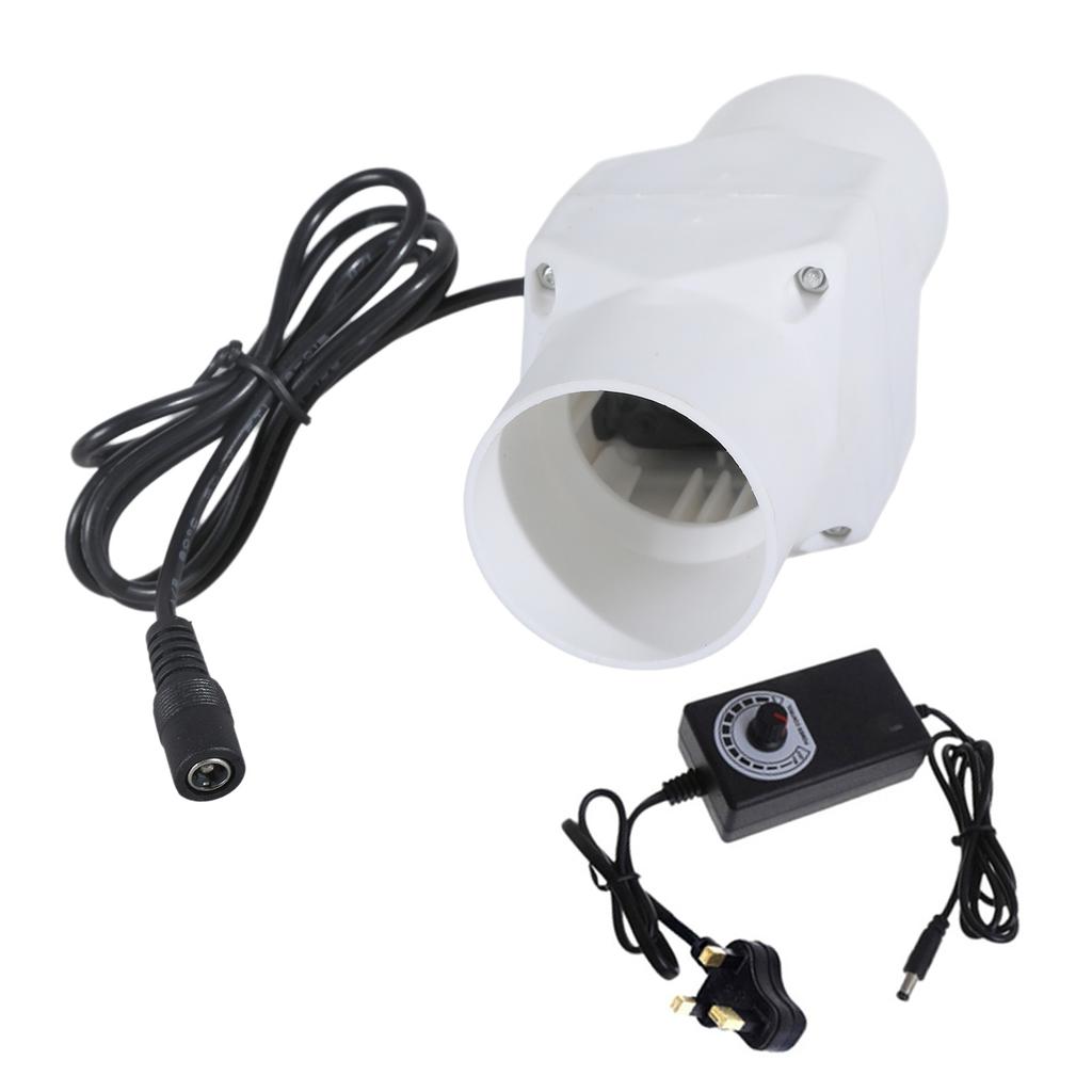 Vysoce účinný 20/25/32/40/46mm potrubní ventilátor s kovovými lopatkami pro ventilaci kuchyně a odvod kouře