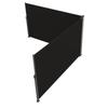 Black Retractable Patio Screen 236 Inch In Length Office Dividers 71Inch In Height Retractable Screen Partition Wall Outdoor Retractable Gate
