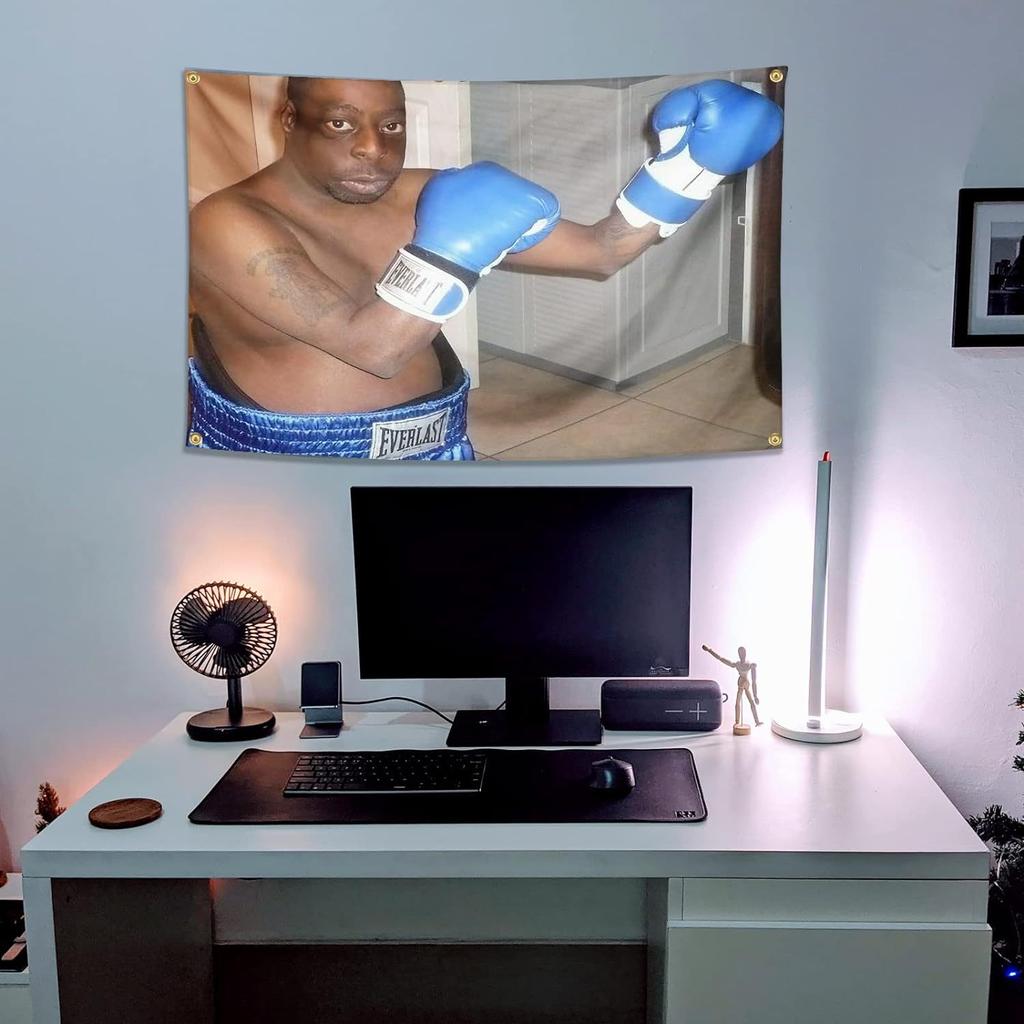 Non-Toxic Boxing Green Lester Flag Banner Funny Tapestry Wall Hanging Aesthetic Room Decor Party Gift