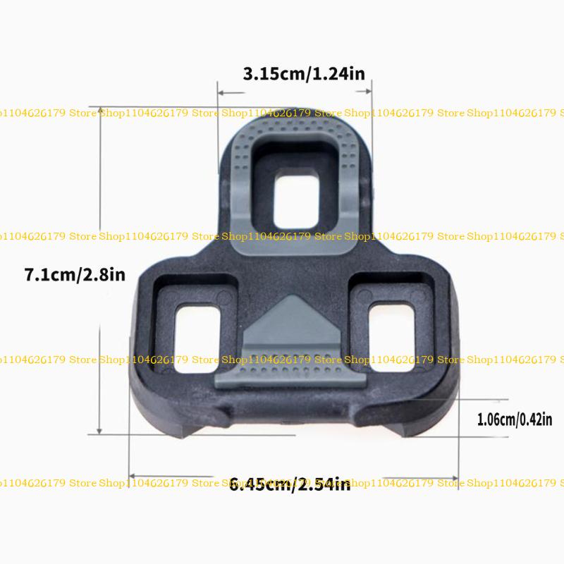 A1A2 2er-Pack Leichtgewicht Rutschfeste Fahrradschuhplatten Bequeme Fahrrad-Pedalplatten