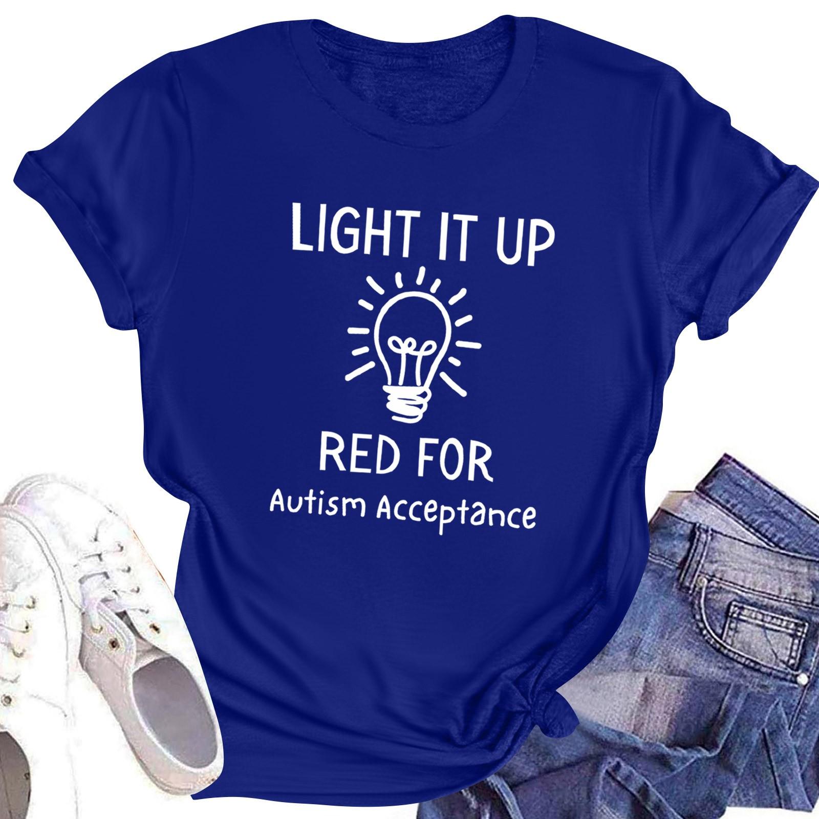 

Женская повседневная футболка с короткими рукавами и круглым вырезом с принтом и буквенным топом M