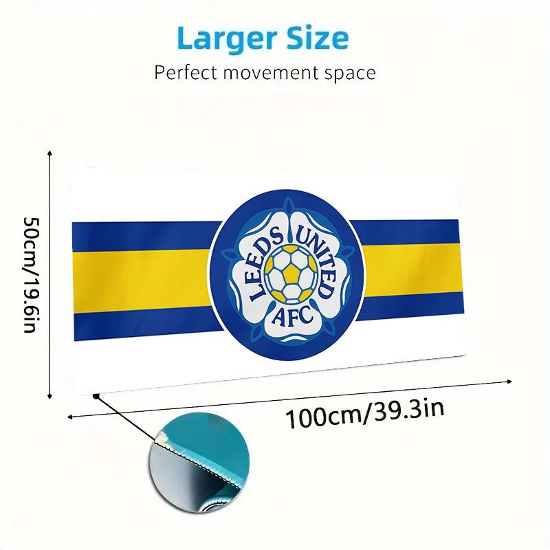 Leeds AFC Color Mouse Pad Large Gaming Table Cushion Non-slip Laptop Tablet Big Mousepad XXL Mat Mini PC Playmat With Lock edge